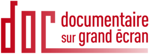 logo documentaire sur grand écran