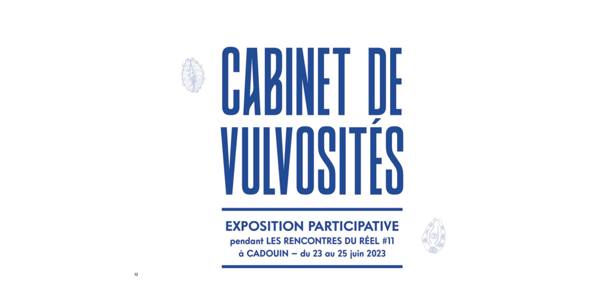 Exposition participative pendant le festival - Cabinet de vulvosités